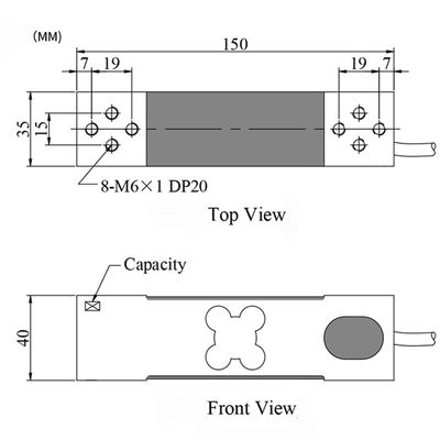 High Accuracy Weighing Scale Spare Parts , 800 Kg Bench Scale Load Cell