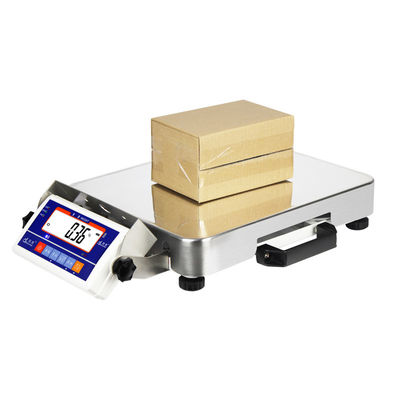 White Portable Platform Floor Scales , 75 Kg Digital Floor Weighing Scale