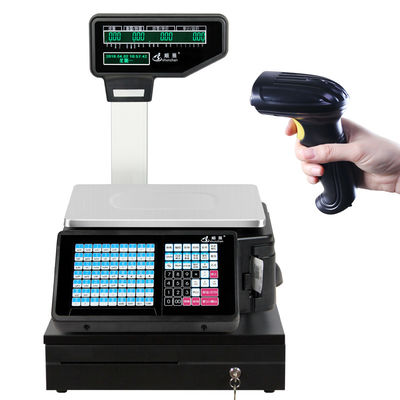 Accurate Electronic Digital Weighing Scale / Price Computing Scale With Label Printer