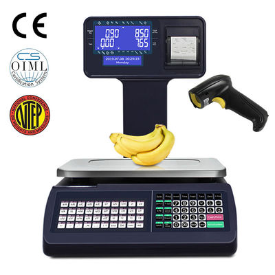 Supermarket Label Printing Scale Digital Barcode Scales Cash Register Scale 6 15 30kg