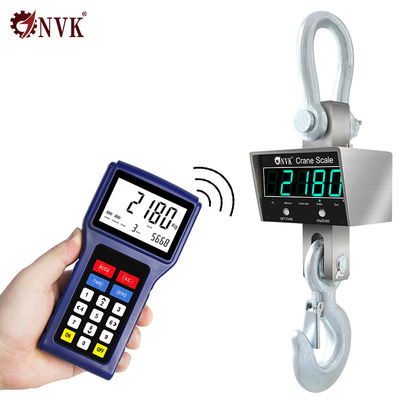 1/2/3/5/10T Industrial Remote Stainless Steel Crane Scale Hook hanging Weighing Scale