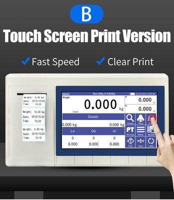 Touch Screen Display Electronic Intelligent Weighing indicator for Platform/Floor Scales without Printer